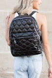 Metallic Puffer Backpack - Black, Gold or Pewter