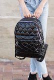 Metallic Puffer Backpack - Black, Gold or Pewter