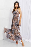 Piecing It Together Printed Sleeveless Maxi Dress