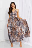 Piecing It Together Printed Sleeveless Maxi Dress