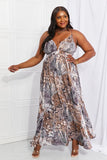 Piecing It Together Printed Sleeveless Maxi Dress