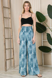 Wide Leg Beach Pants - Indigo