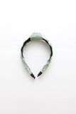Raffia Woven Top Knot Headband - Blue, Rose or Sage