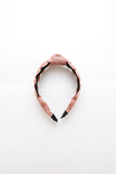 Raffia Woven Top Knot Headband - Blue, Rose or Sage