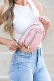 Quilted Belt /  Sling Bag - Black, Blush, Navy or Plum