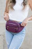 Quilted Belt /  Sling Bag - Black, Blush, Navy or Plum