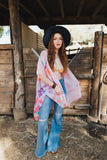 Daydream Tie Dye Kimono Cover Up - Brown or Coral