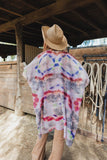 Daydream Tie Dye Kimono Cover Up - Brown or Coral