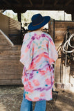 Daydream Tie Dye Kimono Cover Up - Brown or Coral