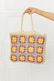 Granny Crochet Pattern Straw Tote Bag