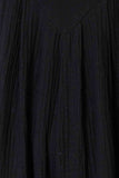 Cotton Wide Leg Overalls with Pockets - Black