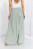 Beautiful You Smocked Palazzo Pants - Sage