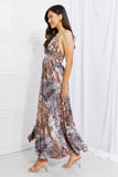 Piecing It Together Printed Sleeveless Maxi Dress