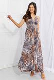 Piecing It Together Printed Sleeveless Maxi Dress