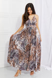 Piecing It Together Printed Sleeveless Maxi Dress