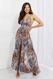 Piecing It Together Printed Sleeveless Maxi Dress