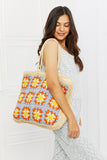 Granny Crochet Pattern Straw Tote Bag
