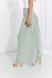 Beautiful You Smocked Palazzo Pants - Sage