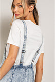 Mineral Washed Seamed Tencel Overalls