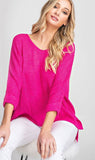Slouchy Textured Knit Sweater - 6 colors!