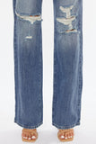 Kan Can High Rise Distressed 90's Flare Jeans
