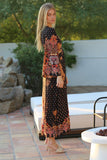Boho Tie Dye & Paisley Maxi Dress
