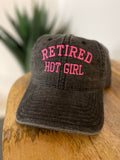 Retired Hot Girl Embroidered Baseball Hat