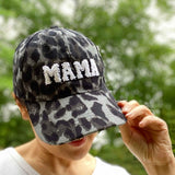 Wild Mama Animal Print Corduroy Baseball Hat