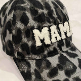 Wild Mama Animal Print Corduroy Baseball Hat