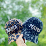 Wild Mama Animal Print Corduroy Baseball Hat