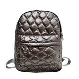 Metallic Puffer Backpack - Black, Gold or Pewter