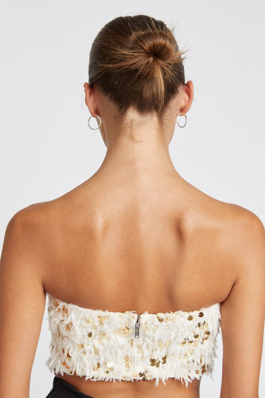 Vince Feather-Embellished Cable-Knit Sweater | Saks Fifth Avenue