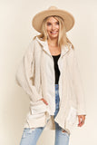 Sweater Cardigan Hoodie - Off White