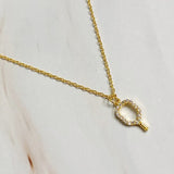 Club Pickleball Dainty Necklace - Gold