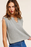 Slouchy Cropped Extended Sleeve Sweater Top