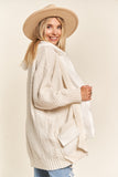 Sweater Cardigan Hoodie - Off White