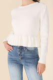 Peplum Sweater