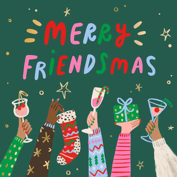Merry Friendsmas Cocktail / Beverage Napkins