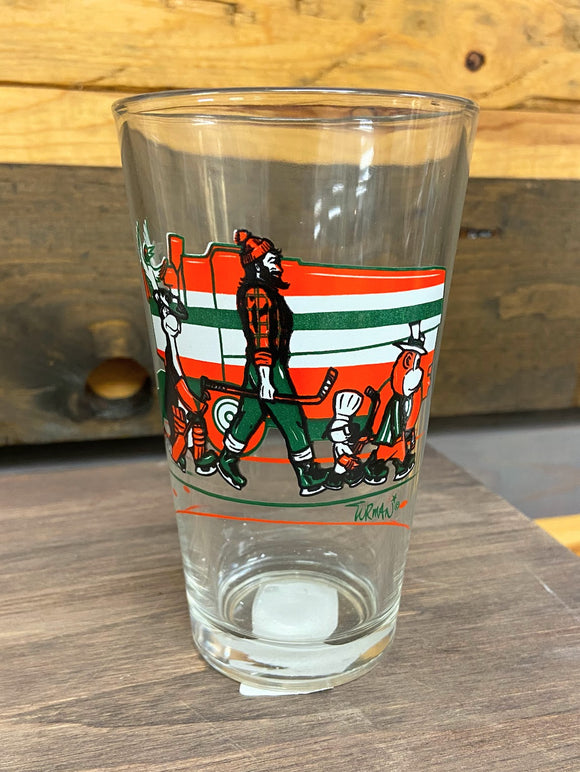 Minnesota Icons Abbey Road Hockey Pint Glass