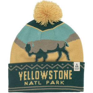 National Parks Yellowstone Pom Beanie Hat