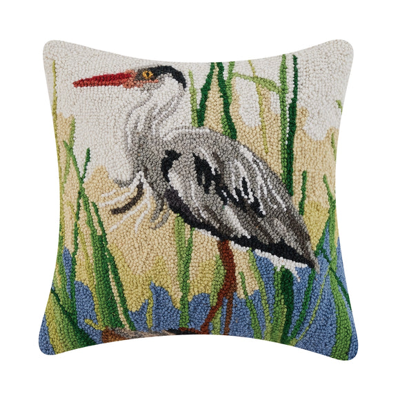 Great Blue Heron Hook Pillow