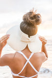 Foldable Wide Brim Bow Visor / Beach Hat