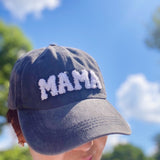 Mama Chenille Patch Baseball Hat - Pink or Black
