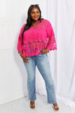 Lace Oasis Top - Hot Pink