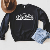 Ski Bum - Mountain Graphic Sweatshirt