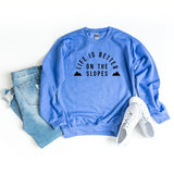 Life is Better on the Slopes - Mountain Graphic Sweatshirt