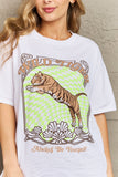 Wild Tiger Graphic T-Shirt - White