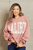 Sweet Claire "Malibu" Oversized Crewneck Sweatshirt - Blush