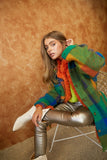 Plaid Fuzzy Shacket - Pastel or Rainbow
