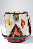 Boho Crossbody Bucket Bag - Ivory